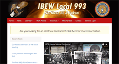 Desktop Screenshot of ibew993.org