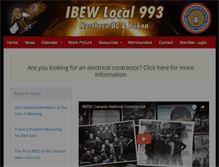Tablet Screenshot of ibew993.org